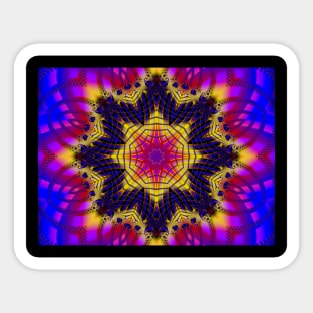 The Glowing Star Mandala Sticker